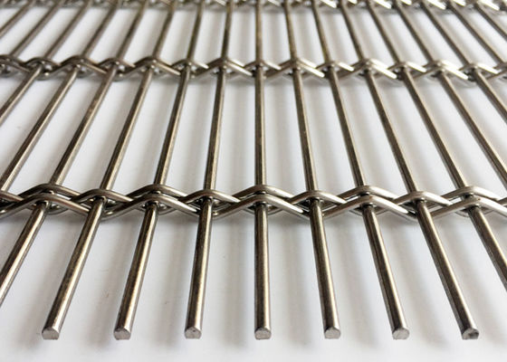 Facciata esteriore decorativa del metallo della tela SS304 per la rete metallica tessuta architettonica