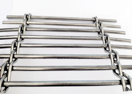 Rivestimento tessuto architettonico di Mesh Barrette Weave PVD del cavo dei divisori dello schermo