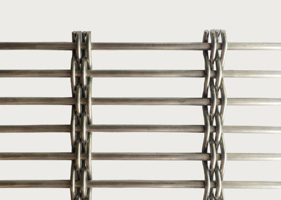 Mobilia interna del metallo della tela degli ss 316 decorativa per la rete metallica tessuta architettonica