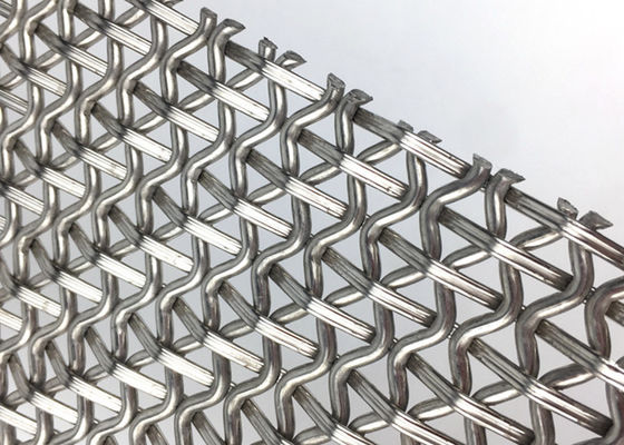 SS316 Maglia Tessuta a Colore Naturale Pannello in Rete Metallica Decorativa Resistenza alla Corrosione