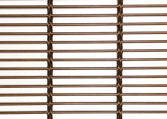 Rivestimento di Mesh Curtain Plain Weave Nano della griglia di acciaio inossidabile di Rose Gold 10ft