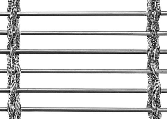 Acciaio inossidabile Mesh Room Divider architettonico ISO9000 di colore naturale