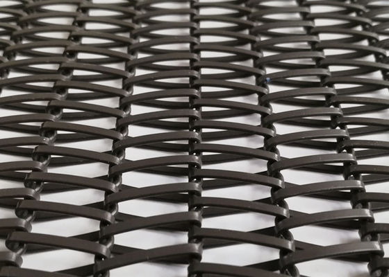cavo a spirale d'acciaio a basso tenore di carbonio Mesh Conveyor Belt Painted Finished di 5m