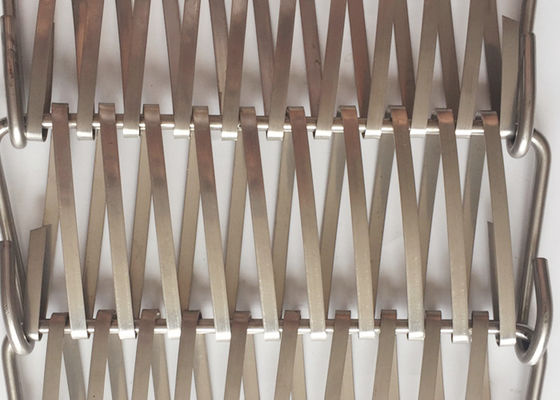 Cavo a spirale di alluminio Mesh Smooth Fabric Cladding del tessuto 36m 36% Gap
