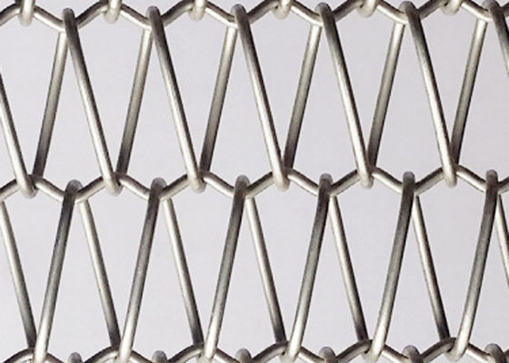 gestione solare di acciaio inossidabile Mesh Screen Metal Mesh Belts di spirale 316 di 7.5mm
