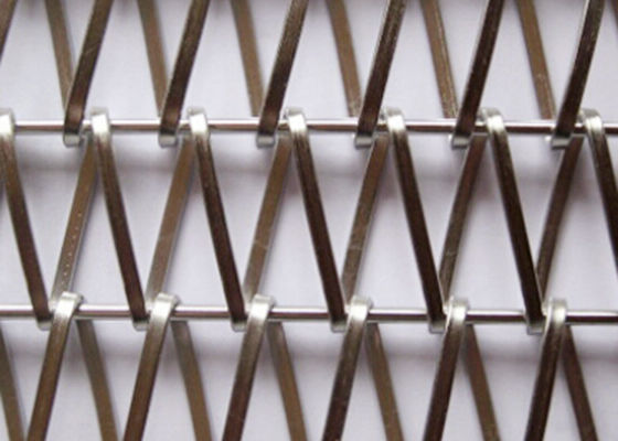 metallo Mesh Fabric di Mesh Belt Wall Cladding Woven di spirale del divisore di 6mm
