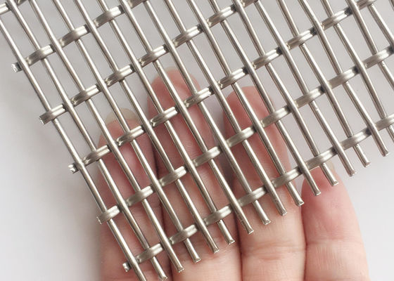cavo tricottante Mesh Cupboard Decorative Partitions Facade della piegatura della serratura di 4.2mm