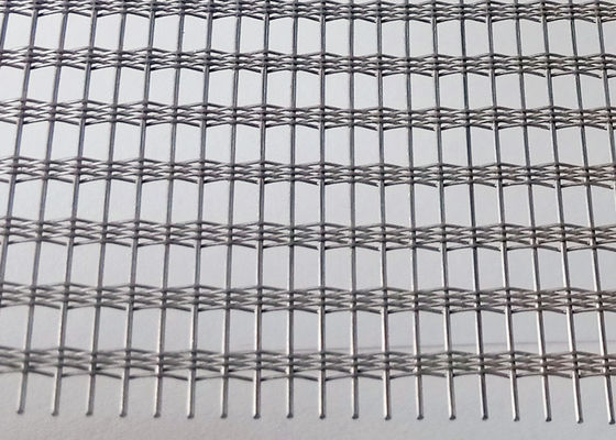 vetro non fragile dello schermo di acciaio inossidabile di 250cm con cavo Mesh Inside 41,4% Gap