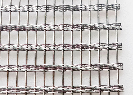 vetro non fragile dello schermo di acciaio inossidabile di 250cm con cavo Mesh Inside 41,4% Gap
