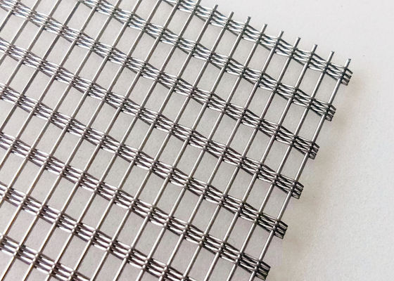 vetro non fragile dello schermo di acciaio inossidabile di 250cm con cavo Mesh Inside 41,4% Gap