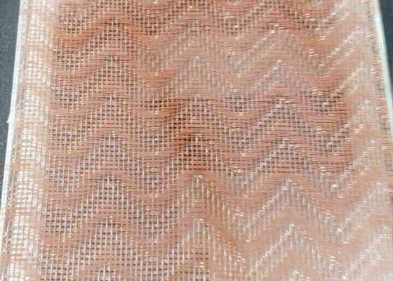 Larghezza laminata di vetro d'ottone antica di Mesh Luxury Woven Copper Cloth 1.3m del cavo