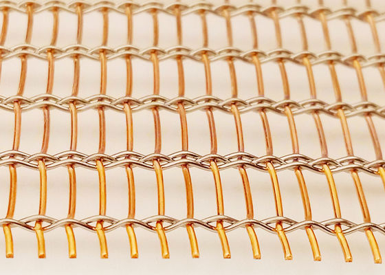Rivestimento di Mesh Eco Woven Copper Wall del cavo laminato vetro di SHUOLONG SS304