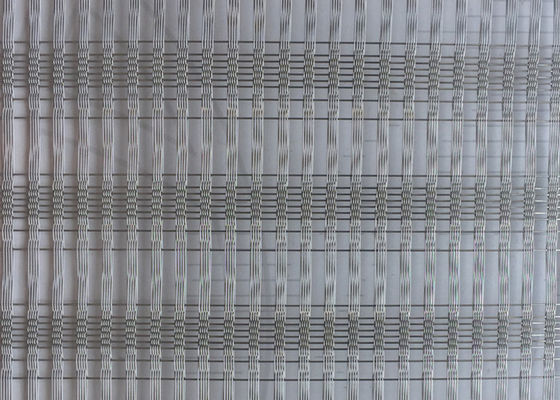 facciata decorativa interna di Mesh Glass Panels Exterior And del cavo tessuta pianura di 0.8mm