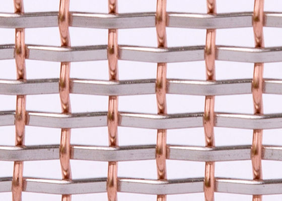 impatto decorativo di rame rosso 8m di Mesh Screen Rigid Metal Anti del metallo di 4mm