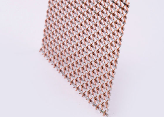 impatto decorativo di rame rosso 8m di Mesh Screen Rigid Metal Anti del metallo di 4mm