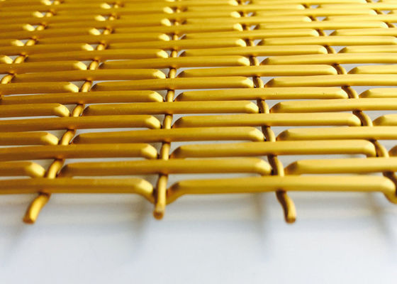 L'alluminio dell'oro ha anodizzato il cavo tessuto decorativo Mesh Sheets 6010 DI X-Y