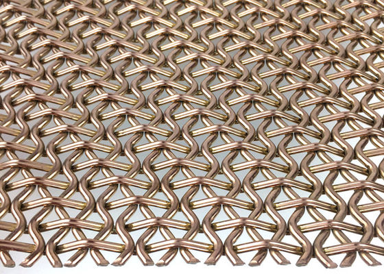 Cavo tessuto decorativo Mesh Facade Panels SS410 4.5mm del metallo architettonico di PVD