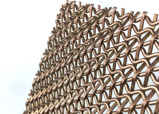 Cavo tessuto decorativo Mesh Facade Panels SS410 4.5mm del metallo architettonico di PVD