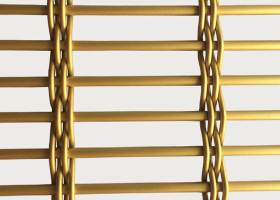 Nastro metallico tessuto oro di acciaio inossidabile dello SGS Mesh Room Divider 2×4m