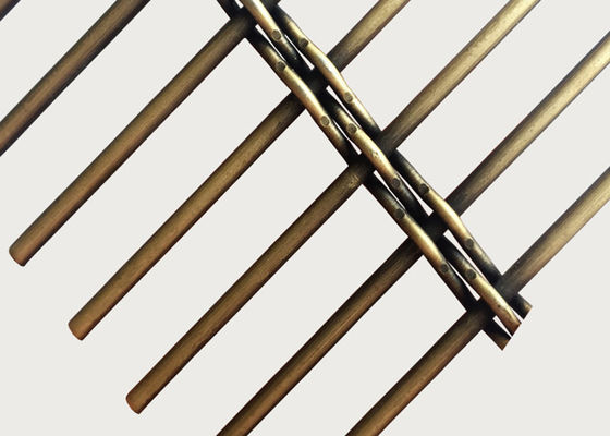 Cavo tessuto decorativo Mesh Screen Plated Metal del divisore d'ottone del BARBECUE