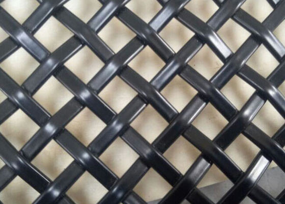 SS304 polvere nera antiusura Mesh Decorative For Building Structures ricoperto