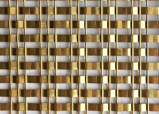 Cavo tessuto decorativo architettonico dorato Mesh Stainless Steel 1513G DI X-Y dell'OEM