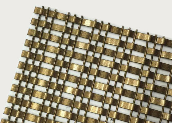 filo di bronzo dipinto tessuto 13ft Mesh For Building Facade