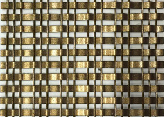 filo di bronzo dipinto tessuto 13ft Mesh For Building Facade