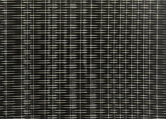 edificio tessuto nero di rame 3m di Mesh Glass Laminated For Office del cavo di 0.9mm
