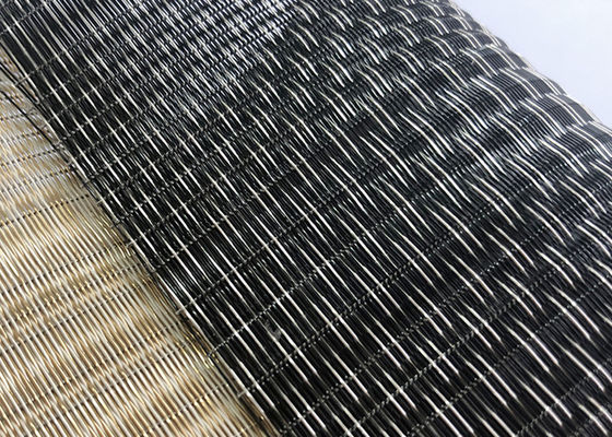 edificio tessuto nero di rame 3m di Mesh Glass Laminated For Office del cavo di 0.9mm