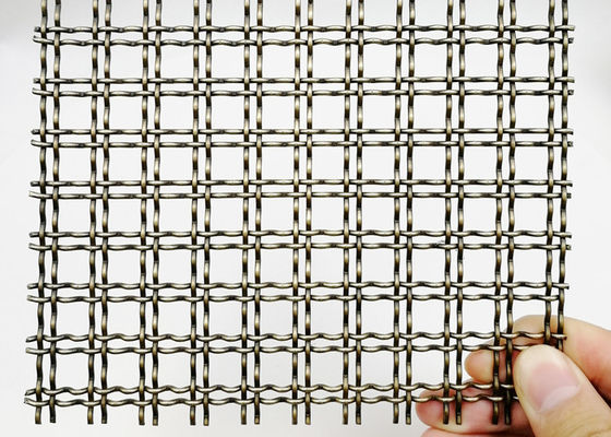 Le divisioni hanno unito il cavo Mesh Antique Brass PVD Mesh Panels decorativo del tessuto