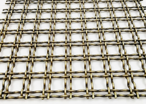 Le divisioni hanno unito il cavo Mesh Antique Brass PVD Mesh Panels decorativo del tessuto