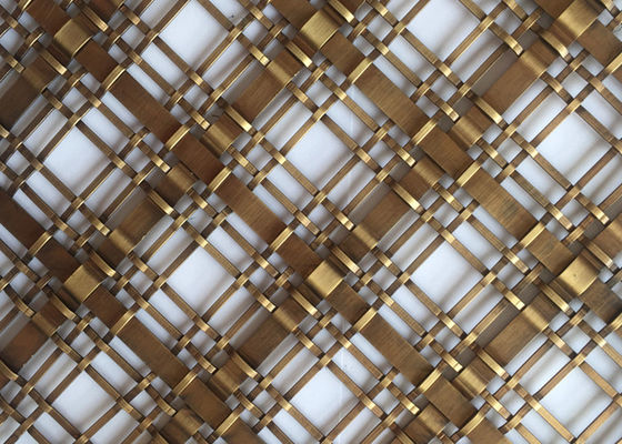 Cavo tessuto decorativo ornamentale Mesh Rustproof Antique Brass 3mm spessi