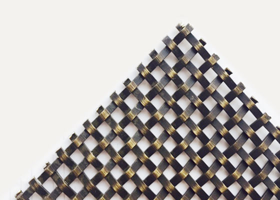 SGS decorativo di Mesh Grilles Antique Brass del cavo tessuto metallo di 9ft
