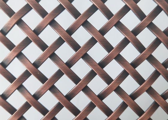 L'oggetto d'antiquariato ha placcato la larghezza decorativa d'ottone di Mesh Grilles Square Hole 1m del cavo