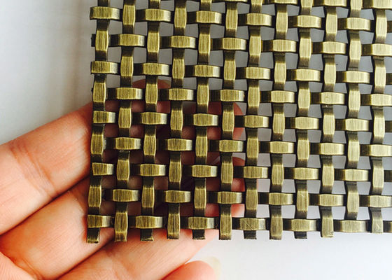 Spazio decorativo tessuto architettonico di Mesh Grilles Partitions 24% del cavo del metallo del rivestimento della parete