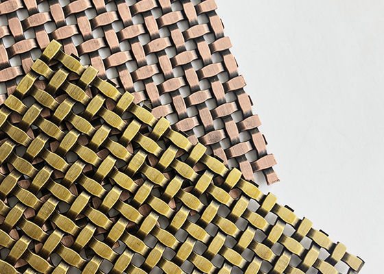 Spazio decorativo tessuto architettonico di Mesh Grilles Partitions 24% del cavo del metallo del rivestimento della parete