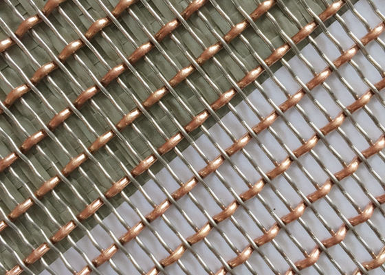 cavo tessuto decorativo Mesh Room Divider di 36m 2.5mm Chrome Mesh Grill