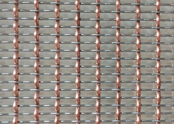 cavo tessuto decorativo Mesh Room Divider di 36m 2.5mm Chrome Mesh Grill