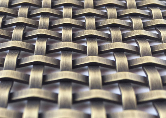 Griglia d'acciaio di rame rossa Mesh Interior Design Anti Alkaline 20m 2.5mm densamente