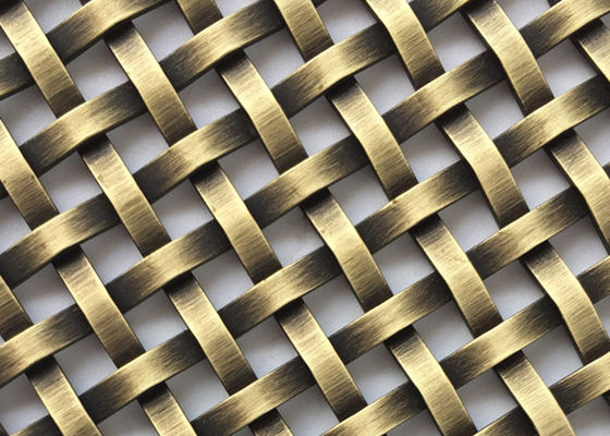 Griglia d'acciaio di rame rossa Mesh Interior Design Anti Alkaline 20m 2.5mm densamente