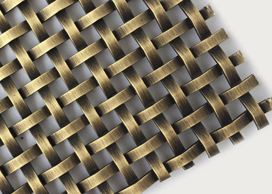 Griglia d'acciaio di rame rossa Mesh Interior Design Anti Alkaline 20m 2.5mm densamente