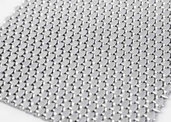 Architettura decorativa della facciata del tessuto del filo di acciaio di Mesh Screen 15ft del metallo dell'OEM 1.5mm