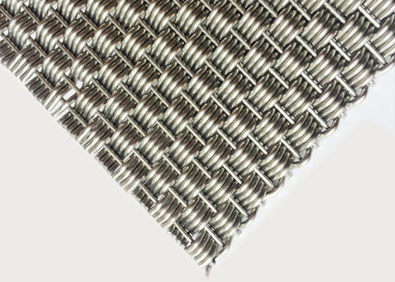 Colore naturale tessuto decorativo di Mesh Panels AISI 316L del cavo delle divisioni