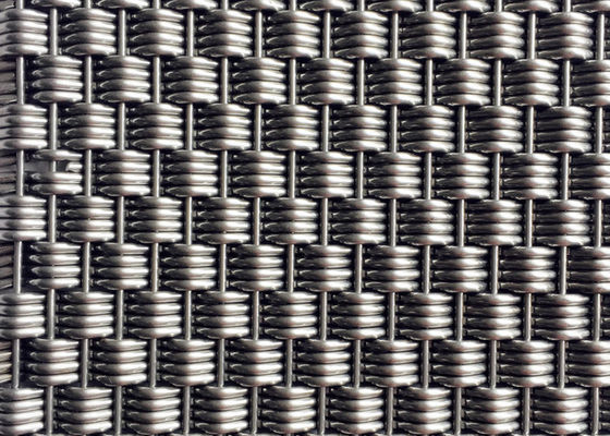 Colore naturale tessuto decorativo di Mesh Panels AISI 316L del cavo delle divisioni