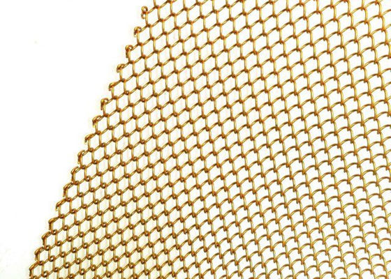 Oro domestico flessibile Mesh Curtain dei drappi 13ft della bobina del metallo della decorazione