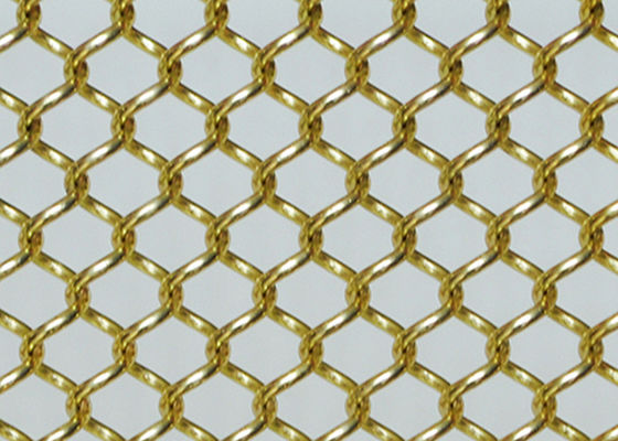 Cavo anodizzato Mesh Curtains Partition Walls dei drappi della bobina del metallo di ossidazione 10ft