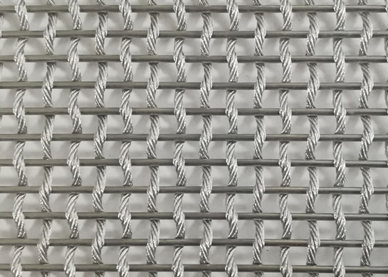 Metallo flessibile Mesh Fabric di alluminio ISO9000 3.8mm