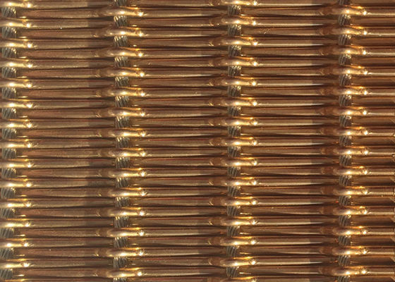 metallo flessibile tessuto architettonico Mesh Fabric Free Oil di 12m 1.55mm Rod Pitch
