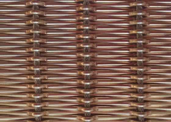 metallo flessibile tessuto architettonico Mesh Fabric Free Oil di 12m 1.55mm Rod Pitch